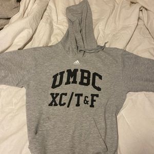 Grey Adidas UMBC hoodie men’s large